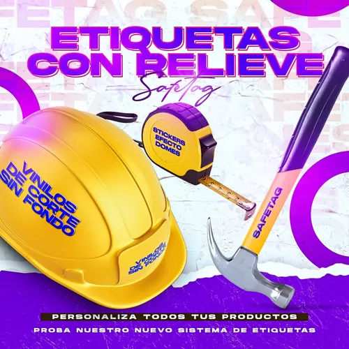 Etiquetas Transparentes Tinta Blanca Relieve Sectorizado Hd