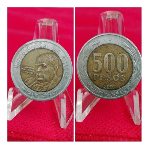 Moneda 500 Pesos Chilenos, 2001.