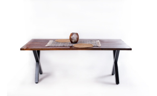 Imagen 1 de 10 de Mesa De Comedor Estilo Industrial 180x80x75