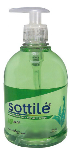 Jabón Antibácterialsottile Aloe 500 Ml