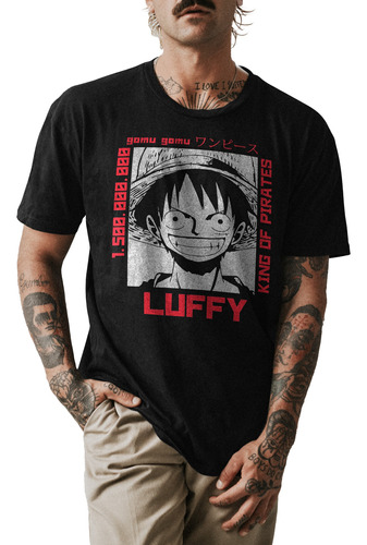 Polo Personalizado Motivo One Piece Luffy Serie  003