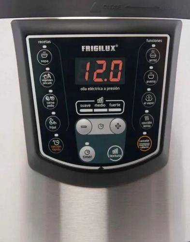 Imagen 2 de 3 de Olla De Presión 1 Piezas Acero Inox - Frigilux - Opefr-60g