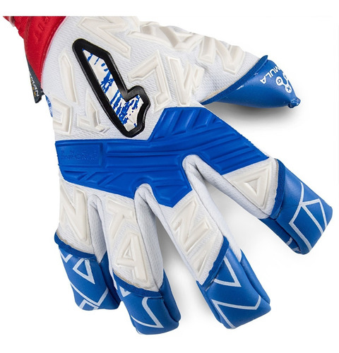 Imagen 2 de 6 de Guante De Portero Rinat Fiera Gk Pro Adulto Blanco Rojo Azul