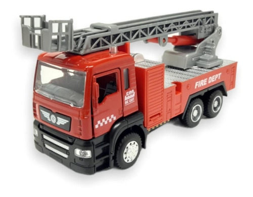 Caminhão Bombeiros Escada Magirus Som E Luzes Miniatura