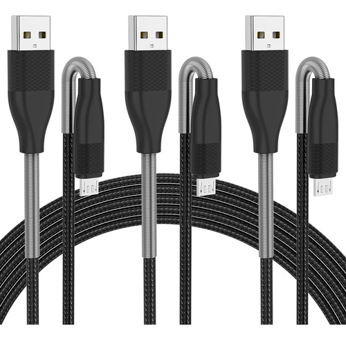 Fguime Cable Micro Usb De 3 Pies, Paquete De 3 Unidades De A