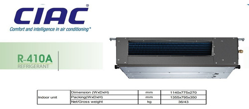 Aire Acondicionado Split Carrier 3toneladas Fancoil 1ph R410