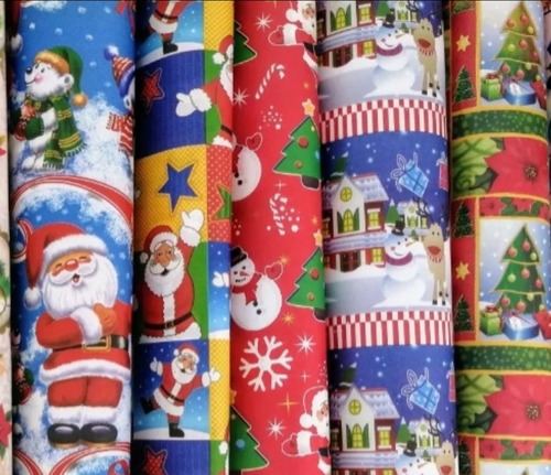 Papel De Regalo Surtido 500 Pliegos Navideño