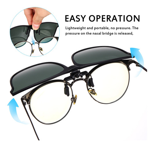 3 Pares De Gafas De Sol Con Clip Y Lentes Polarizadas De Mar