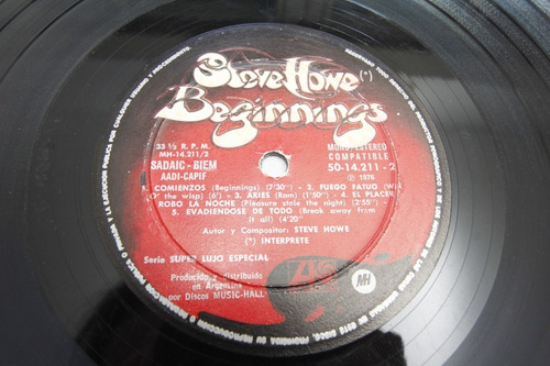 Vinilo Steve Howe Beginnings 1976 Yes (Usado)