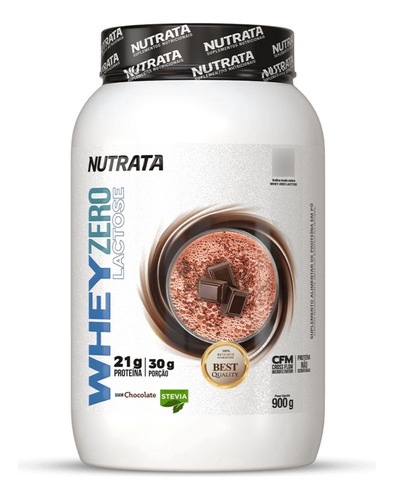 Whey Zero Lactose + Aminoácidos 900g Chocolate | Nutrata