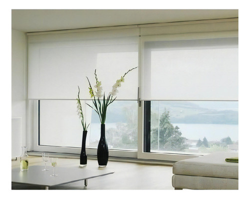 Cortina Roller Screen, Solarview, Microperforado - 60 X 220 Color Beige