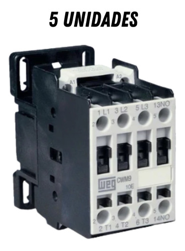 Contator Tripolar Weg 9a 220v Cwm9 Original 5 Und