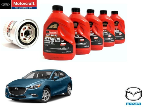 Kit 5w30 Sintético Mazda 3 2.0l 2015 Motorcraft Original