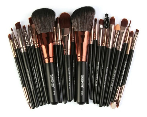 Set De 22 Brochas De Maquillaje Para Base De Sombra De Ojos.