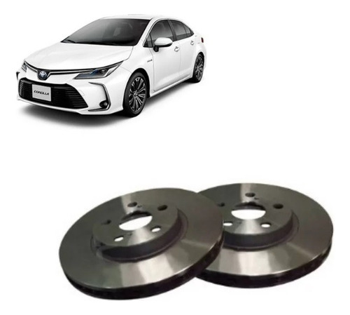 Kit X2 Discos Freno Toyota Corolla 2019/...  Delanteros