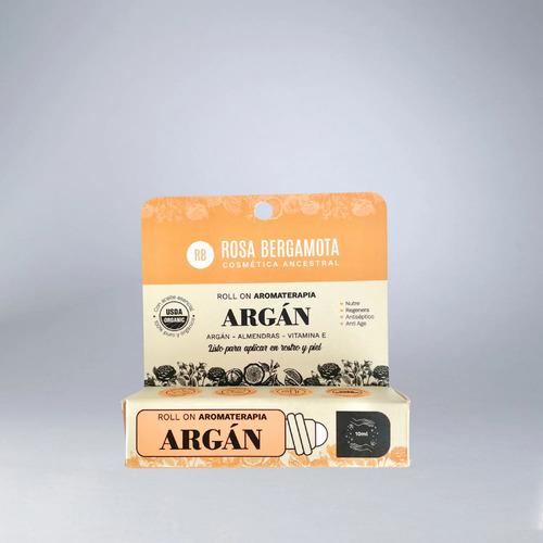 Roll On Aceite De Argán 100% - Rosa Bergamota
