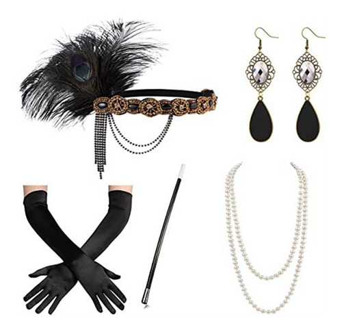 Set De Accesorios De Disfraz De Flapper Gatsby De Los Años 2