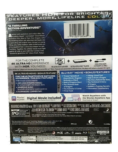 Como Entrenar A Tu Dragon 1 Steelbook Pelicula 4k Ultra Hd