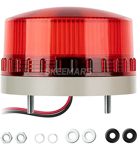 Round Led Warning Lamp, No Sound Ac110v Industrial Sign...