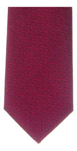Corbata Hombre Slim Estampado  Vittorio Forti, Color Rojo Largo 6.5 cm