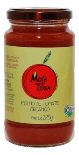 Kit 3x: Molho De Tomate Tradicional Orgânico Moça Terra 325g