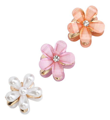 New Pinzas Para El Pelo Con Forma De Flor, 18 Unidades, S