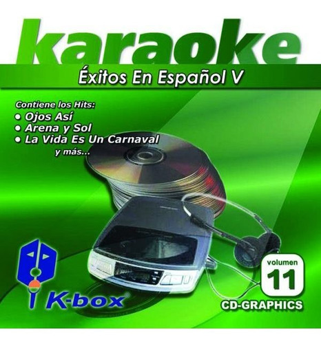 Cd+g  Karaoke K-box Éxitos En Español V