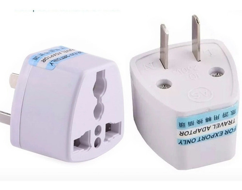 Adaptador Enchufe Corriente Europeo Americano 3pin 2 Unidads