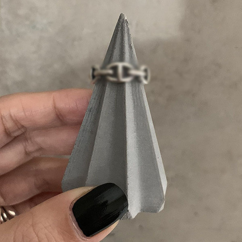 Anillo Retro Abierto Para Mujer Chapado En Plata 925 Con Lín