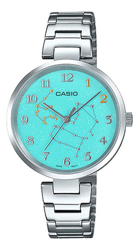 Reloj Casio Ltp-e08d-3a Para Mujer De Acero Inoxidable