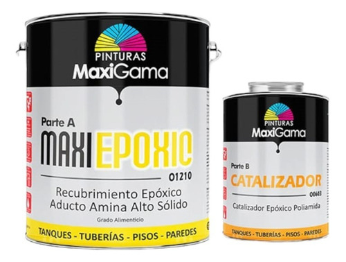 Pintura Epóxica Grado Alimenticio Galon Marca Maxiepoxic