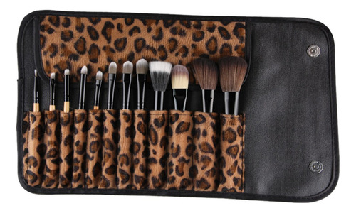 12pcs Set Foundation De Ojos Cepillos Cosméticos Con Bolsa