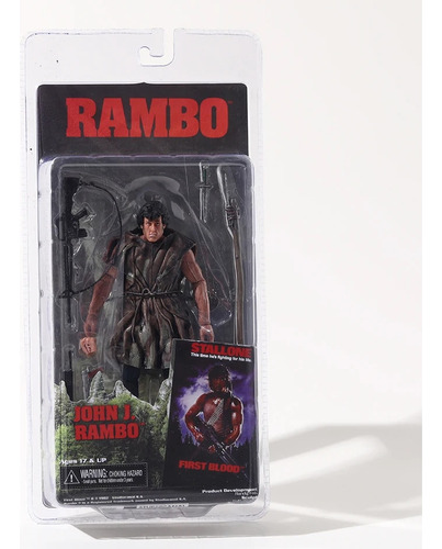 Figura De Acción Neca First Blood De John J Rambo, Modelo De