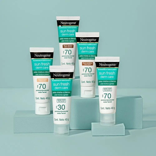 Protetor Solar Neutrogena Fps70 Sun Fresh 40g Sem Cor