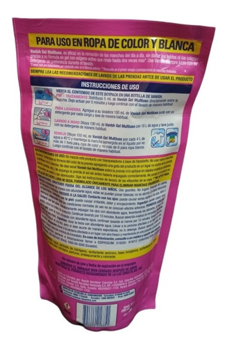 Vanish Gel Líquido 300ml Ropa De Color