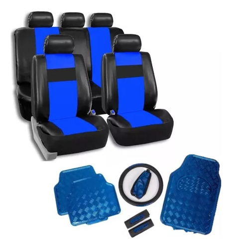 Kit Tuning Funda Asientos Auto Alfombra Palanca Cubre Volant