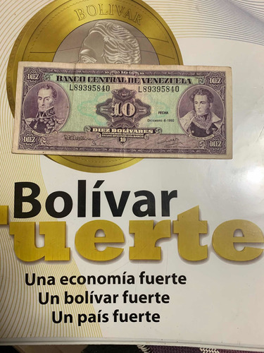 Billete 10 Bolivares Año 1988 Fuera De Circulación Anriguo