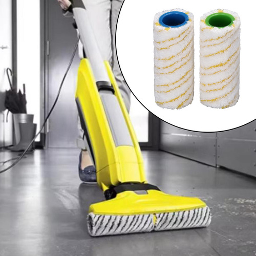 2pcs Rodillos De Microfibra Suministros De Rodillo Amarillo