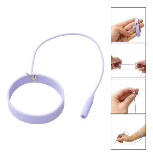 Silicona Lash Pinzas Titular Protector Pulsera Pulsera Para