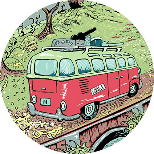 Tire Cover Central Hippie Band Bus Music