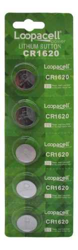 Loopacell 50 Pilas De Litio Cr1620 De 3 Voltios