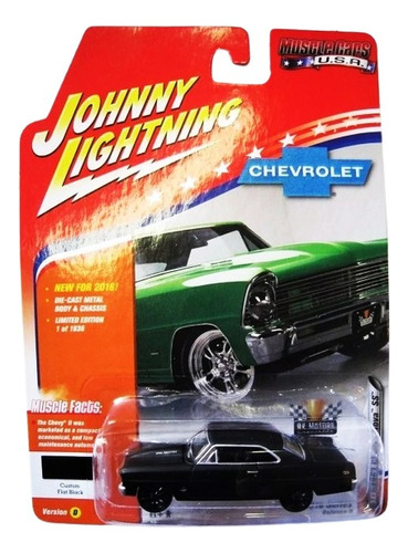 Chevrolet Nova Ss 1967 Muscle Car - Johnny Lightning 1/64