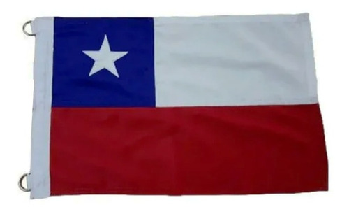 Bandera Chilena 100 X 150 Cm Tela Bordada Reforzada