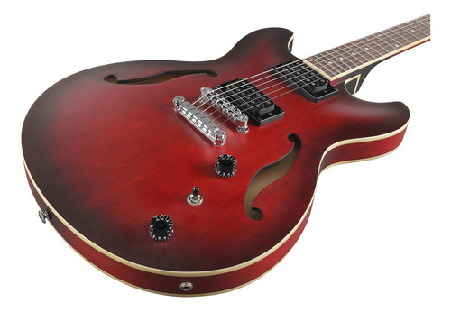 Guitarra Ibanez As53 Srf Semi Acustica Sunburst Red Flat Material Do Diapasão Mahogany