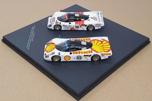 Set De 2 Coches: Dauer Porsche 962 Lemans 1994 1/43 Werk83 Blanco