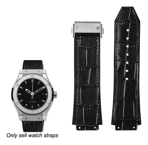 Correa De Caucho, 26 X 19 Mm, Apta Para Correa Hublot Big Ba