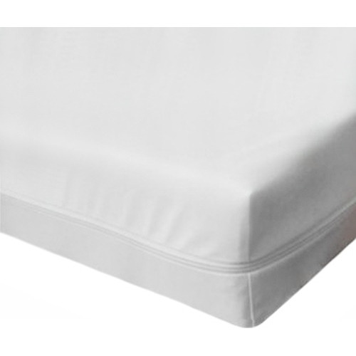 Cubre Colchon Pvc Con Cierre Cuna 120x60 Cm Color Blanco