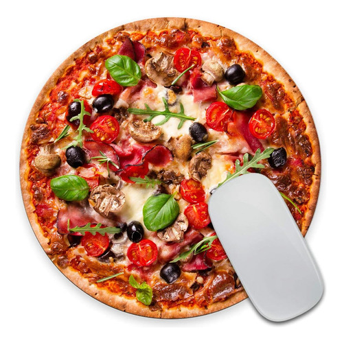 Amcove Pizza Mousepad Decoracion De Oficina Divertida Alf...