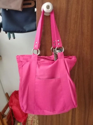 Cartera Fucsia Casual 