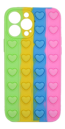 Funda P/ iPhone 13 Pro Max Pop It Multicolor Tpu Celular